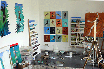 Artist's studio Syracuse Sciliy